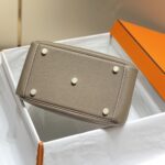 Replica Hermès Lindy Elephant Gray - 1:1 premium replica handbag