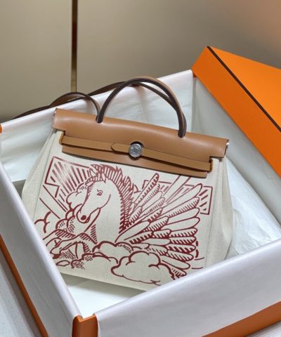 Fake Hermès Herbag 31Cm Brown Horse - ultra-realistic fake purse