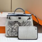 Replica Hermès Herbag 31Cm Black Horse