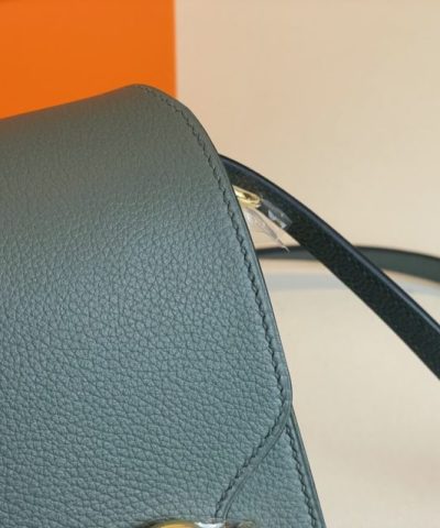 Fake Hermès Sac Roulis Almond Green - 1:1 premium replica handbag