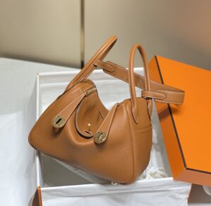 Fake Hermès Lindy Golden Brown - high-end replica designer purse