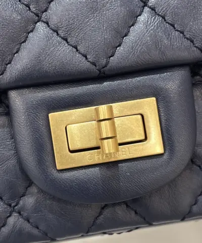 CHANEL 2.55 Bag Blue - top-grade luxury bag dupe