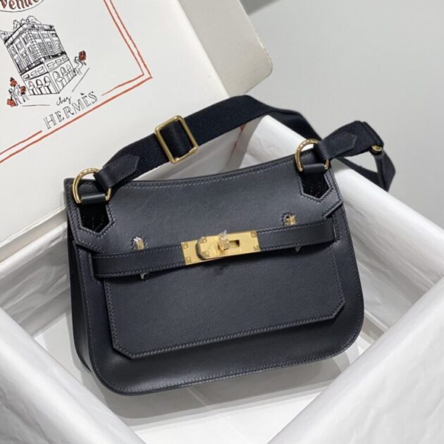 Replica Hermès Jypsiere Black - affordable luxury replica bag