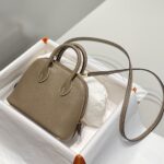 Replica Hermès Mini Bolide – Elephant Gray - 1:1 premium replica handbag
