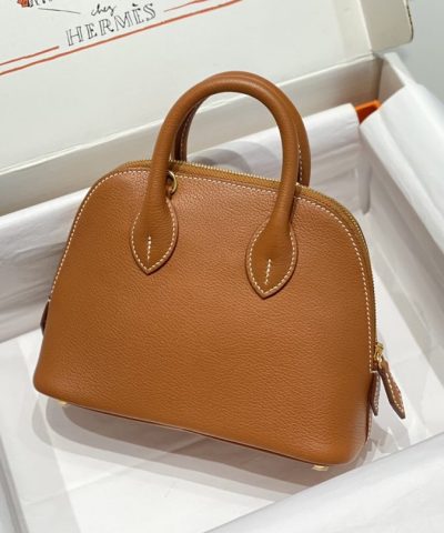 Replica Hermès Mini Bolide – Brown - affordable luxury replica bag