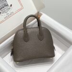 Replica Hermès Mini Bolide – Tin Gray - top-grade luxury bag dupe