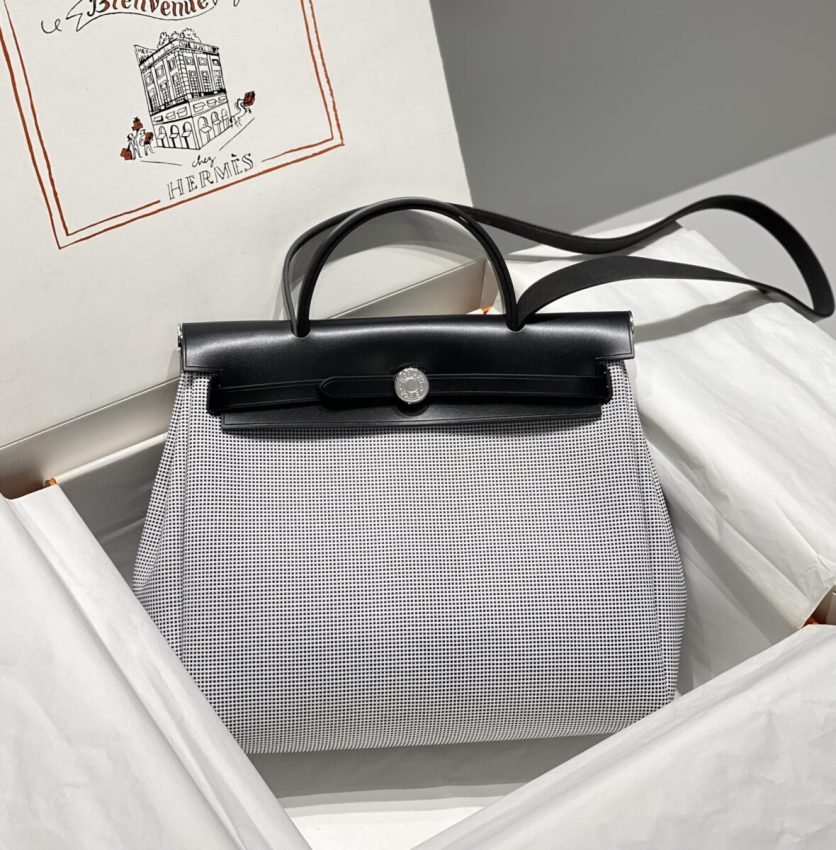 i1711202586_8077_0 Hermes Herbag 31cm White