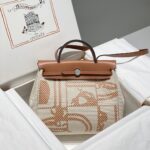 Replica Hermès Herbag 31Cm Manic Bride Brown - top-grade luxury bag dupe