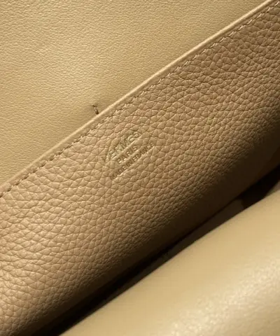 Fake Hermès Halzan Milk Tea - premium superclone handbag