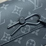 Replica Louis Vuitton Steamer Wearable Wallet Black Canvas