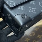 Replica Louis Vuitton Steamer Wearable Wallet Black Canvas - 1:1 premium replica handbag