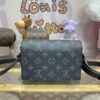 Fake Louis Vuitton Steamer Wearable Wallet Black Canvas - ultra-realistic fake purse