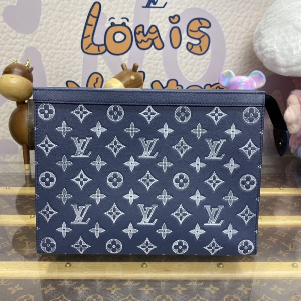 Replica Louis Vuitton Pochette Voyage Dark Blue