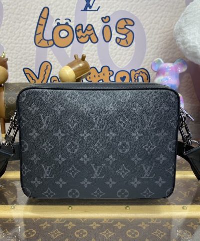 Replica Louis Vuitton Trio Messenger Grey - top-grade luxury bag dupe