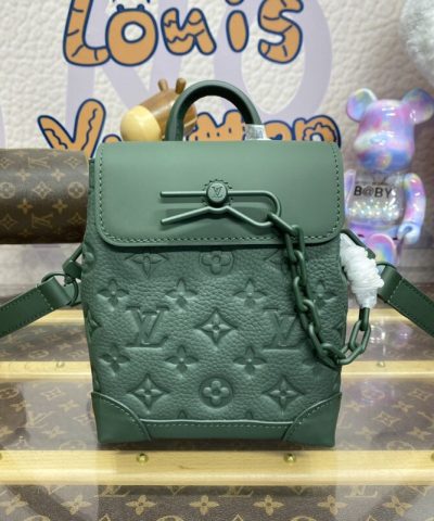Fake Louis Vuitton Nano Steamer Green - elite factory replica handbag