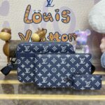 Replica Louis Vuitton Trio Messenger Blue&White - top-grade luxury bag dupe