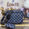 Replica Louis Vuitton Trio Messenger Blue&White - ultra-realistic fake purse