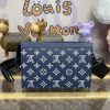 Replica Louis Vuitton Gaston Wearable Wallet Blue - top-grade luxury bag dupe