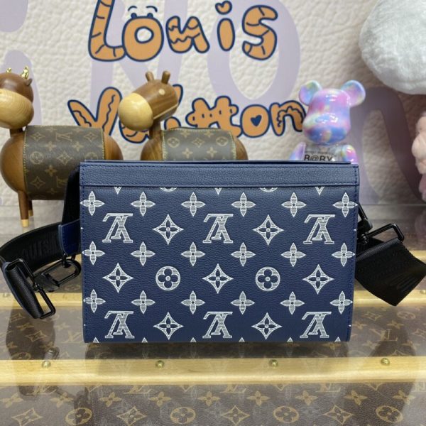 Replica Louis Vuitton Gaston Wearable Wallet Blue - top-grade luxury bag dupe