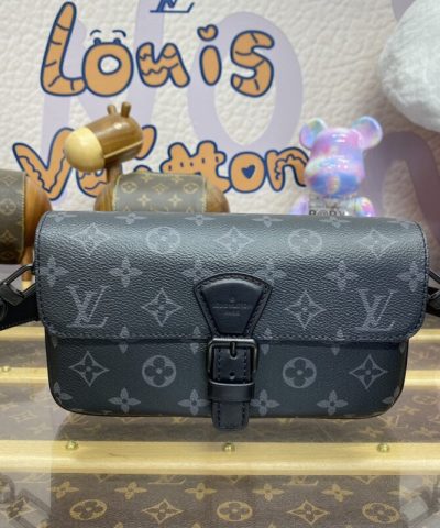 Replica Louis Vuitton Wearable Wallet Black - 1:1 premium replica handbag