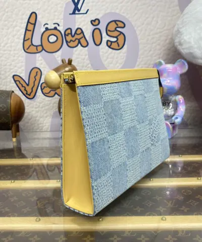 Replica Louis Vuitton Pochette Voyage Denim - premium superclone handbag
