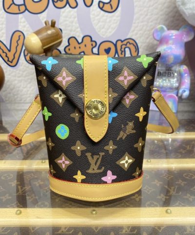 Fake Louis Vuitton Envelope Pouch Brown - ultra-realistic fake purse