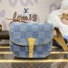 Replica Louis Vuitton Wearable Wallet Denim - best quality fake designer bag