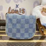 Replica Louis Vuitton Wearable Wallet Denim - top-grade luxury bag dupe