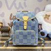 Fake Louis Vuitton Montsouris Denim - elite factory replica handbag