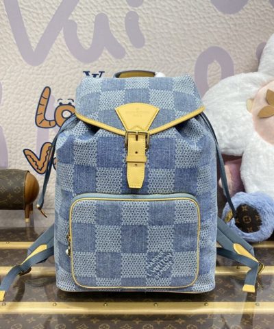 Fake Louis Vuitton Montsouris Denim - elite factory replica handbag