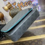 Replica Louis Vuitton Trio Messenger Grey&Tiffany - 1:1 premium replica handbag