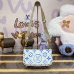 Replica Louis Vuitton Multi Pochette Accessoires White Blue