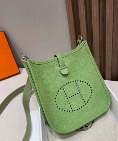 Fake Hermès Evelyne II Tpm Light Green - best quality fake designer bag