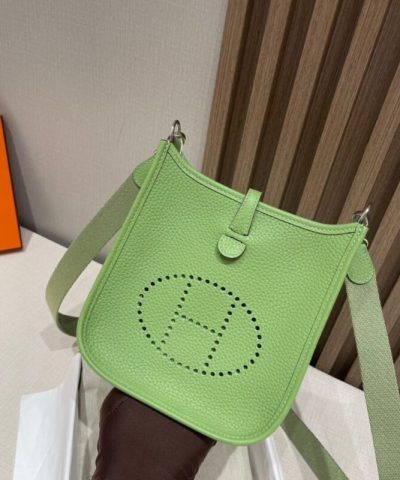 Fake Hermès Evelyne II Tpm Light Green - premium superclone handbag