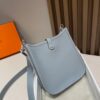 Fake Hermès Evelyne II Tpm Linen Blue - 1:1 premium replica handbag