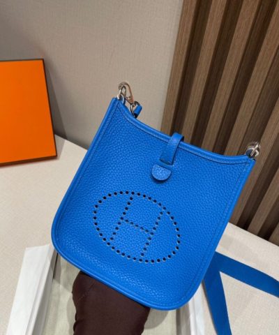 Replica Hermès Evelyne II Tpm Deep Blue - best quality fake designer bag