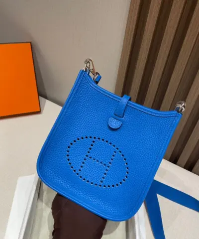 Replica Hermès Evelyne II Tpm Deep Blue - best quality fake designer bag