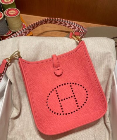 Fake Hermès Evelyne II Tpm Red - ultra-realistic fake purse
