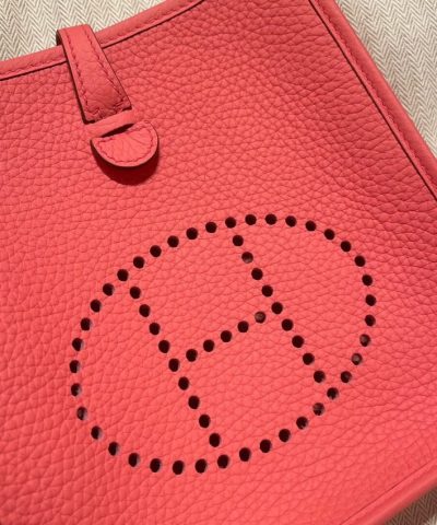 Fake Hermès Evelyne II Tpm Red - premium superclone handbag