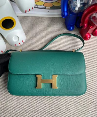 Fake Hermès Constance 26Cm Green - designer handbag clone