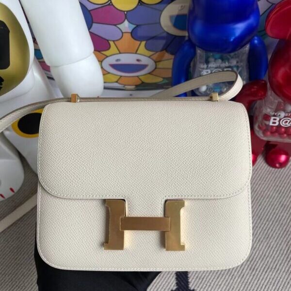 Replica Hermès Constance 18Cm White - 1:1 premium replica handbag