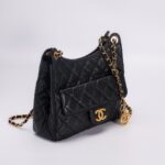 CHANEL Hobo Medium Black - high-end replica designer purse