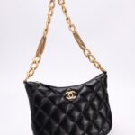 CHANEL Chain Hobo Black - designer handbag clone
