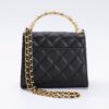 CHANEL 23B Pearl Black Handle Bag - affordable luxury replica bag