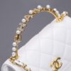 CHANEL 23B Pearl White Handle Bag - top-grade luxury bag dupe