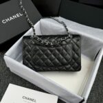 CHANEL Classic Flap 23cm Black Silver - high-quality designer bag dupe