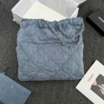 CHANEL 22 Medium Handbag Denim - top-grade luxury bag dupe
