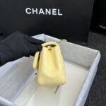 CHANEL Classic Flap 17cm Yellow - 1:1 premium replica handbag