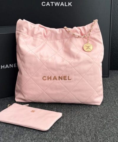 CHANEL 22 Medium Handbag Pink - best quality fake designer bag