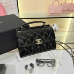 CHANEL 23 Patent Box Bag - affordable luxury replica bag